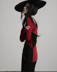 DOINDULGE Sculpted Contrast Panel Long Sleeve T-Shirt