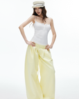 IAMXIAA Low-Rise Drawstring Wide-Leg Pants