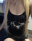 Rase le sol Angel Print Fitted Camisole Top