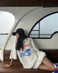 WARDEN EDGE Vacation Graphic Oversized T-Shirt