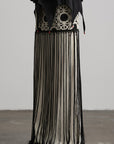 DOINDULGE Crochet Panel Fringe Skirt