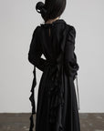 DOINDULGE Smocked Panel Ritual Long Dress