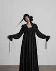 DOINDULGE Smocked Panel Ritual Long Dress