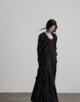 DOINDULGE Smocked Panel Ritual Long Dress