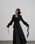 DOINDULGE Smocked Panel Ritual Long Dress