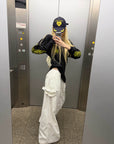 Rase Le Sol Detachable Pocket Wide-Leg Pants