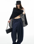 IAMXIAA Pinstripe Low Rise Wide Leg Pants