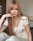 Rase le sol Star Emblem Ruched Scoop Neck Top
