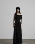 DOINDULGE Off-Shoulder Ruched Maxi Dress