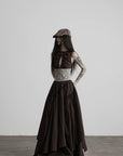DOINDULGE Lace Waist Maxi Dress