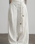DOINDULGE Low-Rise Wide Leg Pants