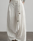 DOINDULGE Low-Rise Wide Leg Pants