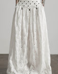 DOINDULGE Polka Dot Wide-Leg Pants