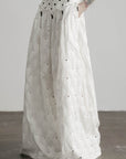 DOINDULGE Polka Dot Wide-Leg Pants