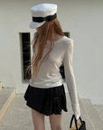 Rase le sol Deconstructed Pleated Mini Skirt & Bloomers Set
