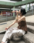 Hydrae Floral Washed Wide Leg Pants