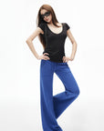 IAMXIAA Low-Rise Drawstring Wide Leg Sweatpants