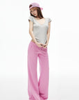IAMXIAA Low-Rise Drawstring Wide Leg Sweatpants
