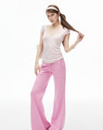 IAMXIAA Low-Rise Drawstring Wide Leg Sweatpants