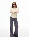 IAMXIAA Low-Rise Drawstring Wide Leg Sweatpants