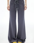 IAMXIAA Low-Rise Drawstring Wide Leg Sweatpants