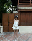 WARDEN EDGE Lace-Trim Ruffle Camisole & Shorts Set