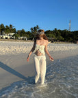 Rase Le Sol Echoes of the Tide Ruffle Three-Piece Swim Set