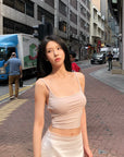 Hydrae Soft Sculpt Cross-Back Camisole Crop Top
