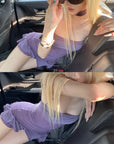 Rase le sol Ruched Mermaid Hem Dress