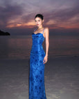 ROVENTE Liquid Floral Slip Maxi Dress