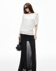 IAMXIAA Sheer Mesh Maxi Skirt
