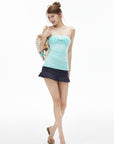 IAMXIAA Knot Detail Strapless Tube Top