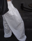 Rase le sol Embroidered Wide-Leg Drawstring Pants