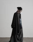 DOINDULGE Draped Shawl Collar Maxi Dress