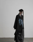 DOINDULGE Draped Shawl Collar Maxi Dress