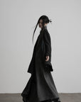 DOINDULGE Draped Shawl Collar Maxi Dress