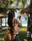 Hydrae Sheer Drape Backless Off-Shoulder Top