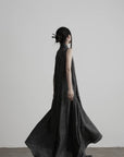 DOINDULGE Draped Shawl Collar Maxi Dress