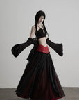 DOINDULGE Mesh Layered Maxi Skirt
