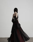 DOINDULGE Mesh Layered Maxi Skirt