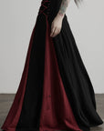 DOINDULGE Gothic Lace-Up Maxi Skirt