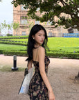 Hydrae Vintage Floral Slip Mini Dress