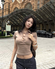 Hydrae 로우 라이즈 핀스트라이프 쇼츠