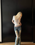 Rase le sol Gothic Back Statement T-Shirt