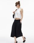 IAMXIAA Pantalon culotte ballon taille basse