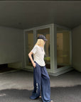 Rase le sol Asymmetric Drape Off-Shoulder Top