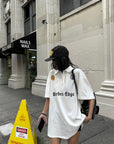 WARDEN EDGE Crest Logo Oversized Polo Tee