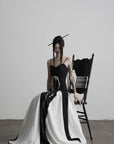 DOINDULGE Spaghetti Strap Panel Maxi Dress