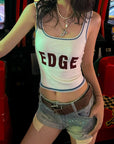 WARDEN EDGE EDGEロゴニットタンクトップ