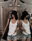 WARDEN EDGE Layered Sheer Tank Top